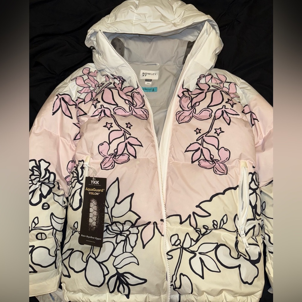 ROXY x Rowley Puffer Down Snowboarding Jacket